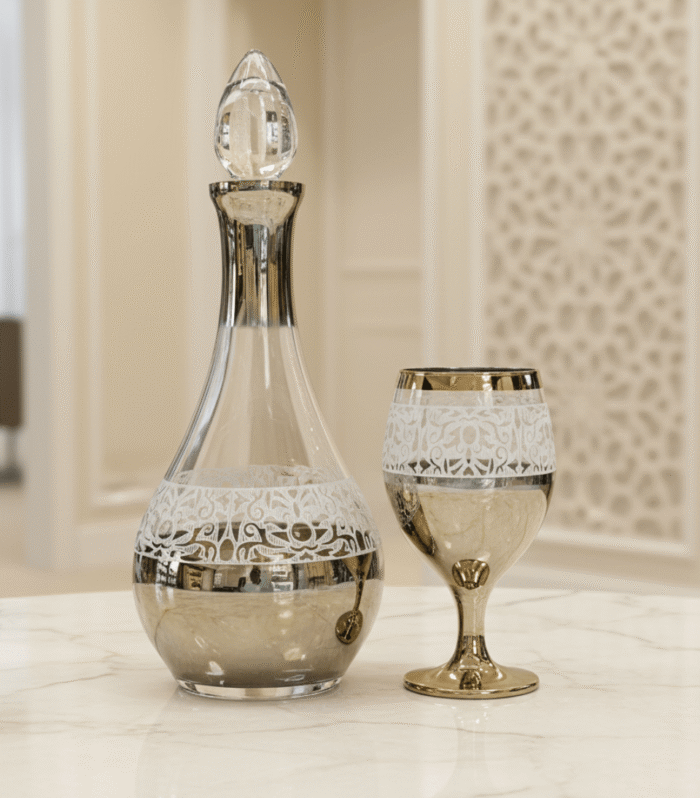 Best Royal Imperial Golden Carafe Set 7Pcs (Glass)