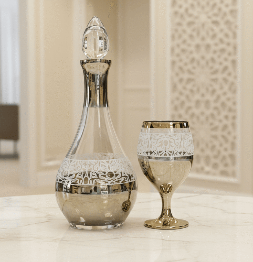 Best Royal Imperial Golden Carafe Set 7Pcs (Glass)