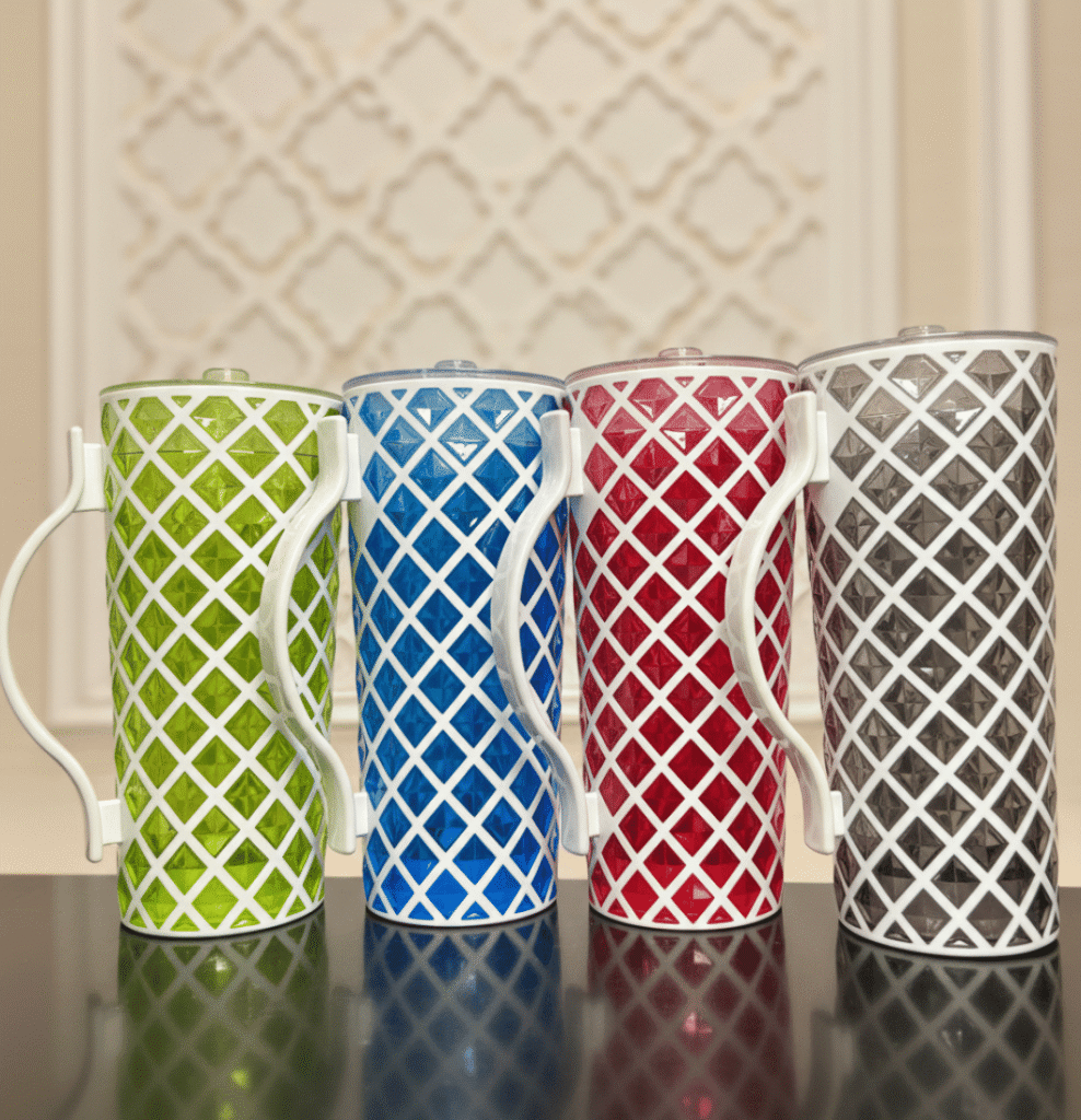 Diamond Cut Double Colour Jug 1.8L